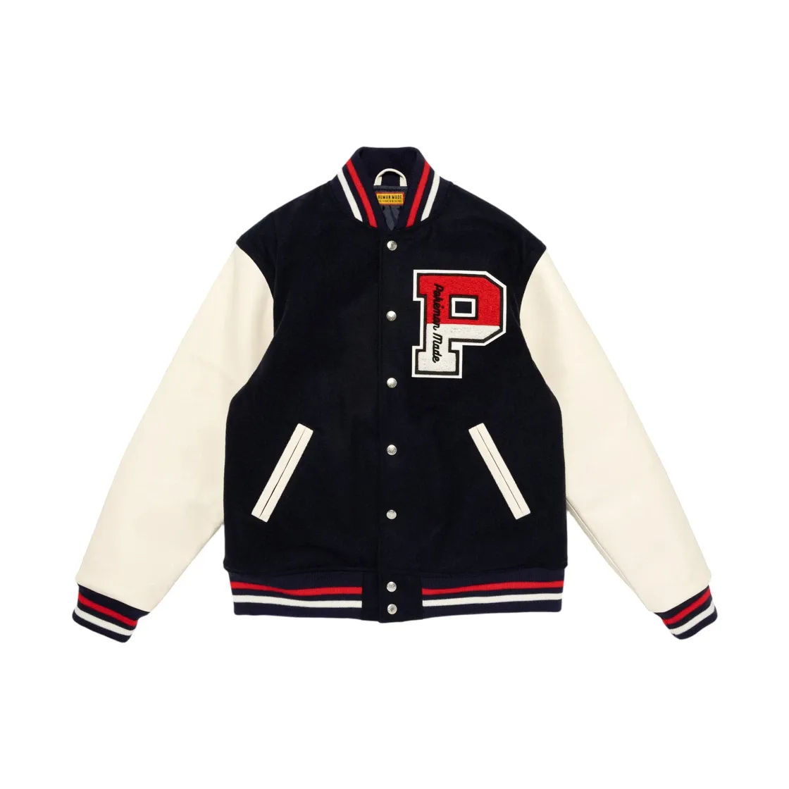 휴먼 메이드 x 포켓몬 메이드 바시티 자켓 네이비