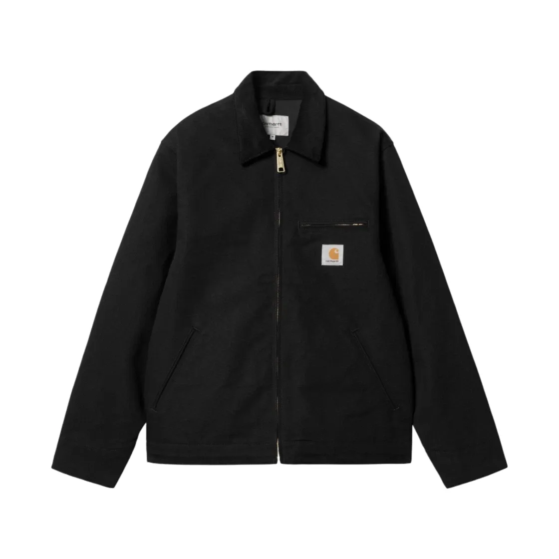 칼하트 WIP 오가닉 디어본 캔버스 디트로이트 자켓 블랙 리지드 - 스프링