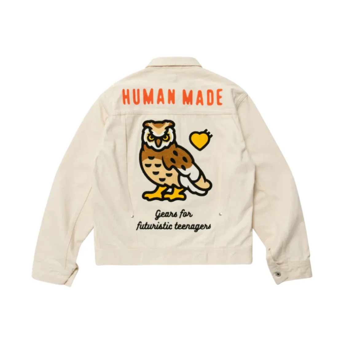 휴먼 메이드 내츄럴 데님 워크 자켓 화이트