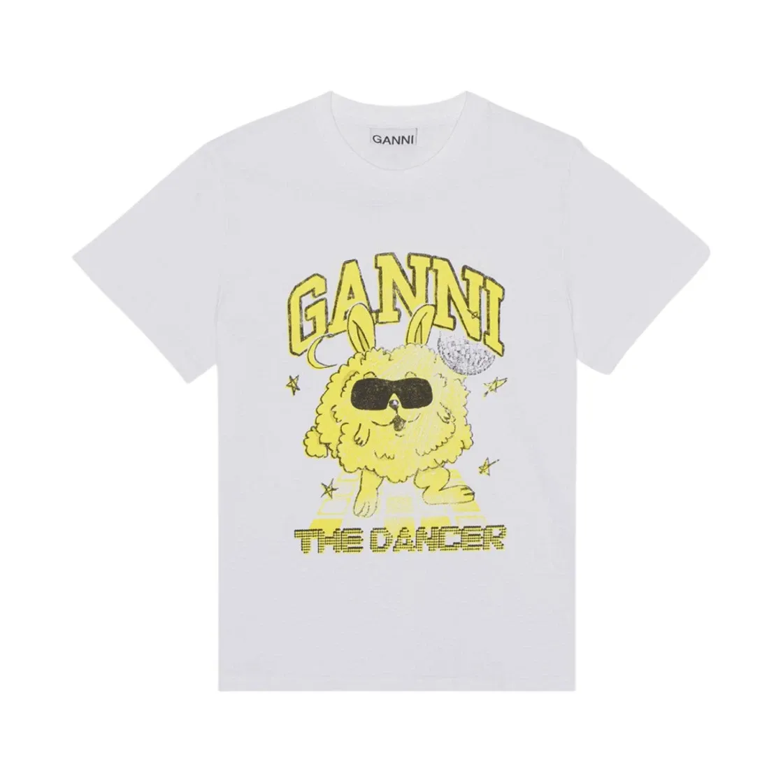 가니 릴렉스드 댄스 버니 티셔츠 브라이트 화이트