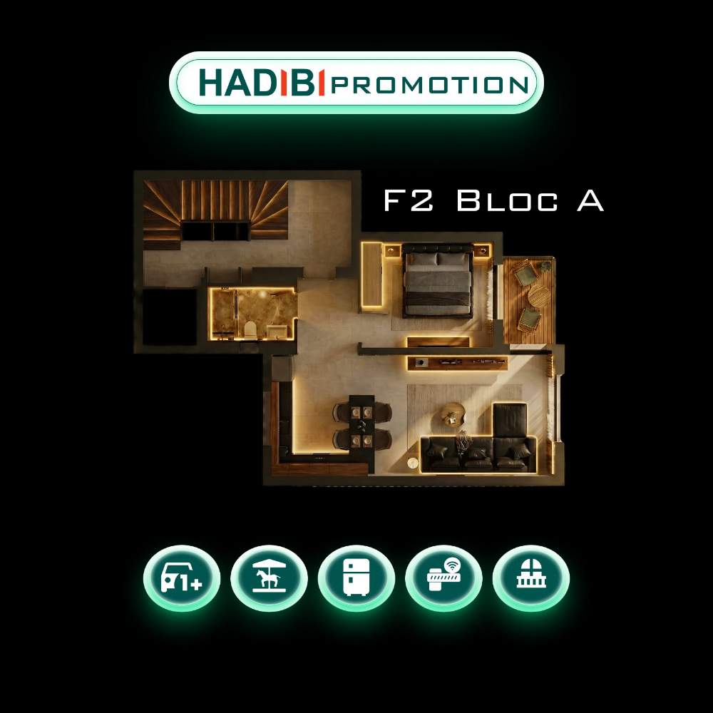 À louer Appartement - F3 7
