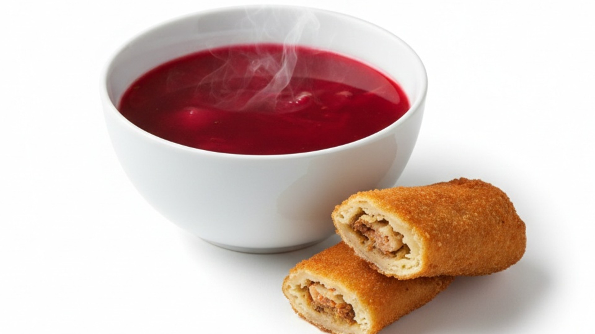 Barszcz czerwony z krokietem