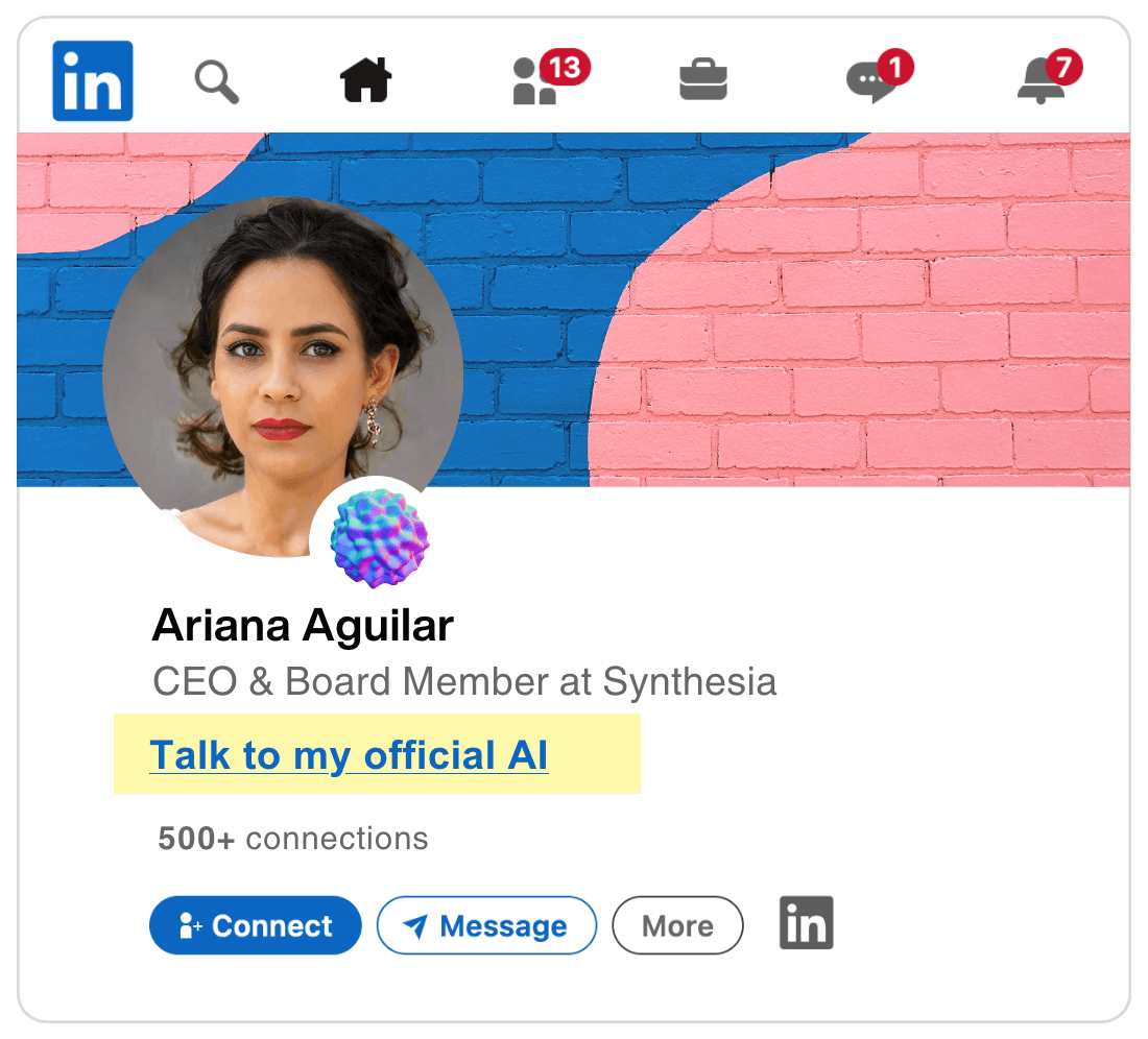 your official ai on linkedin to talk to your network