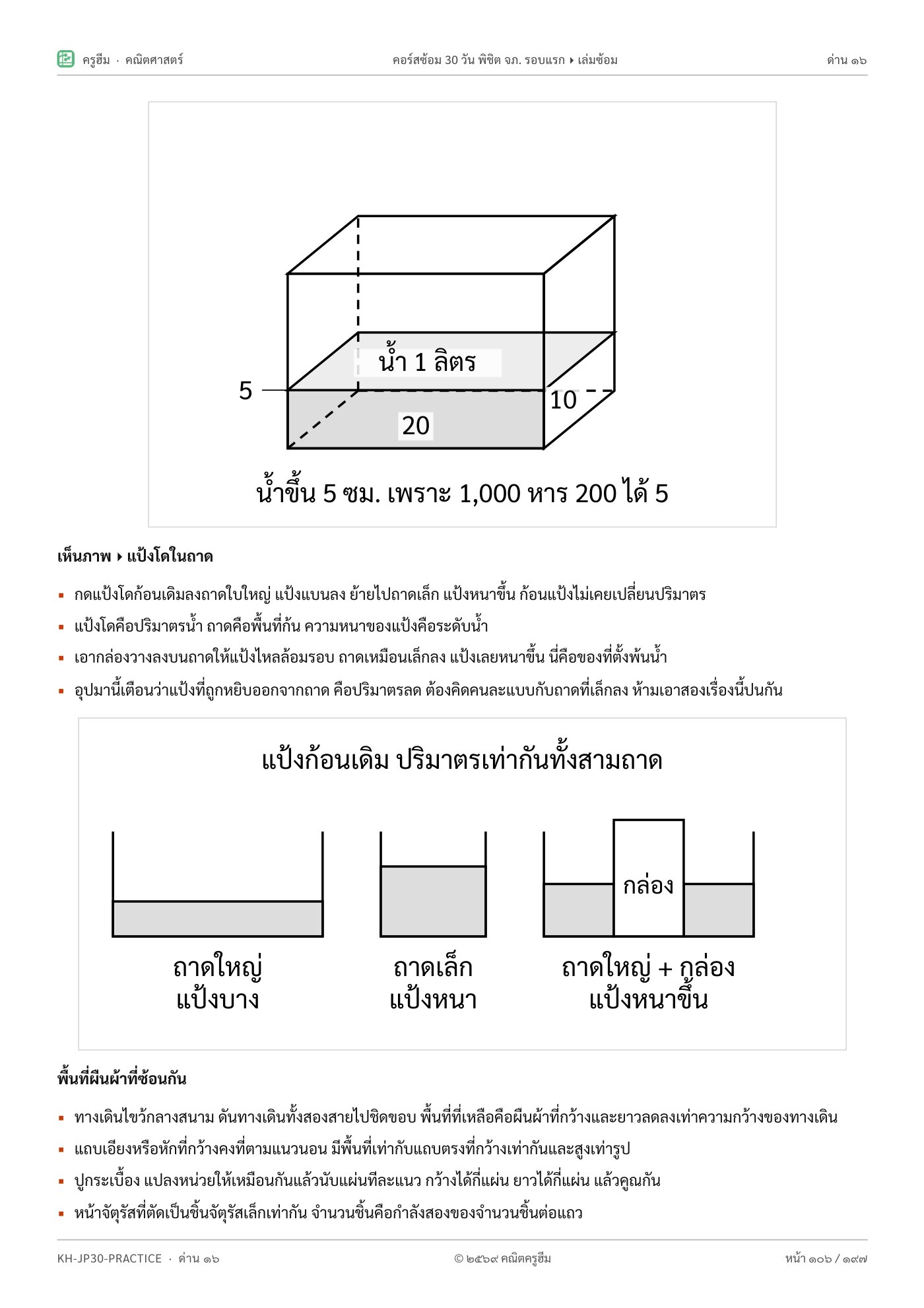 รูปอธิบายวิธีคิด ทั้งชุดมีรูปประกอบ 118 จุด