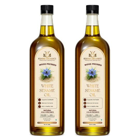 Wood Pressed White Sesame Oil thumbnail 2