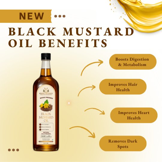 Wood Pressed Black Mustard Oil thumbnail 3