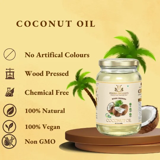 Kshira Organics Wood Pressed Coconut Oil — Kachi Ghani thumbnail 4