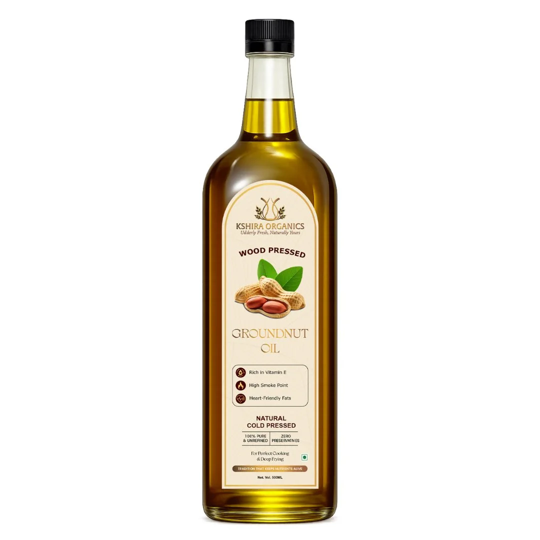 Kshira Organics Wood Pressed Groundnut Oil — Kachi Ghani