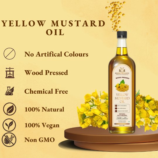 Wood Pressed Yellow Mustard Oil thumbnail 4