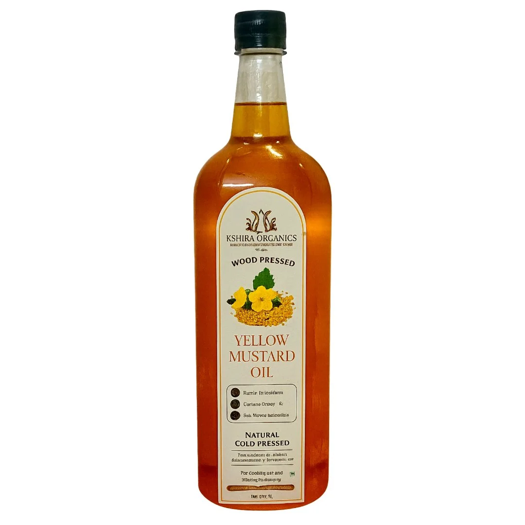 Kshira Organics Wood Pressed Yellow Mustard Oil — Kachi Ghani