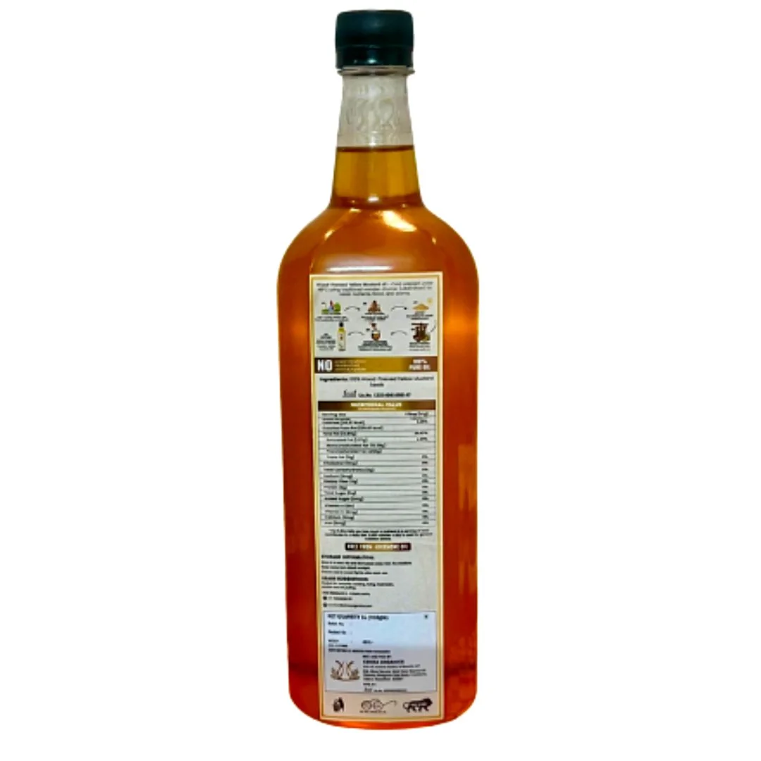 Kshira Organics Wood Pressed Yellow Mustard Oil — Kachi Ghani thumbnail 2