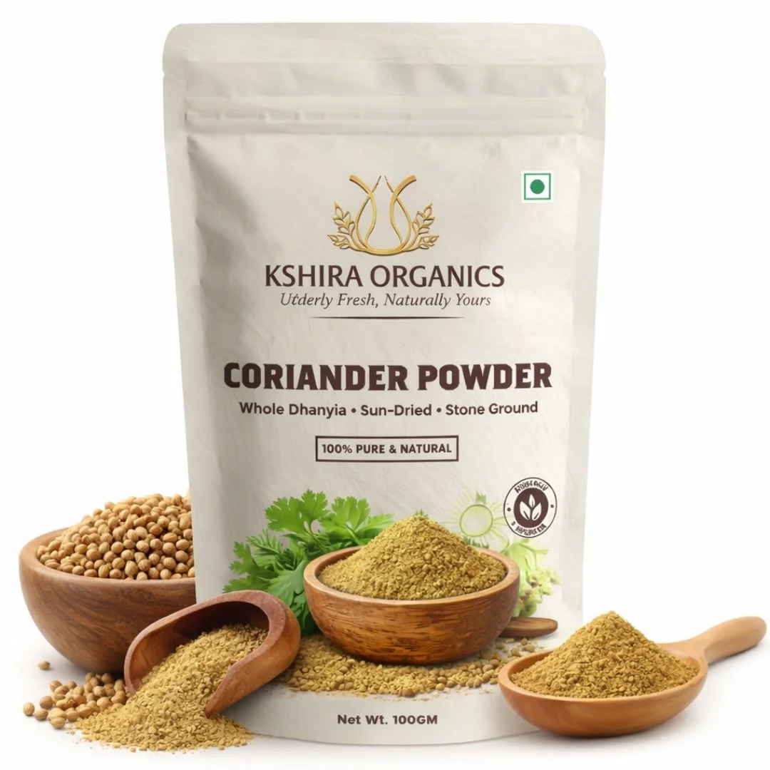 Kshira Organics Stone Ground Coriander Powder