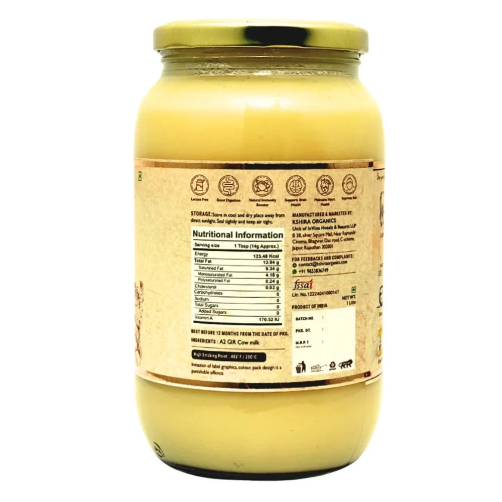 Kshira Organics A2 Gir Cow Bilona Ghee thumbnail 5