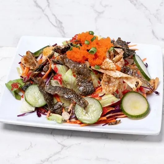 Salmon Skin Salad