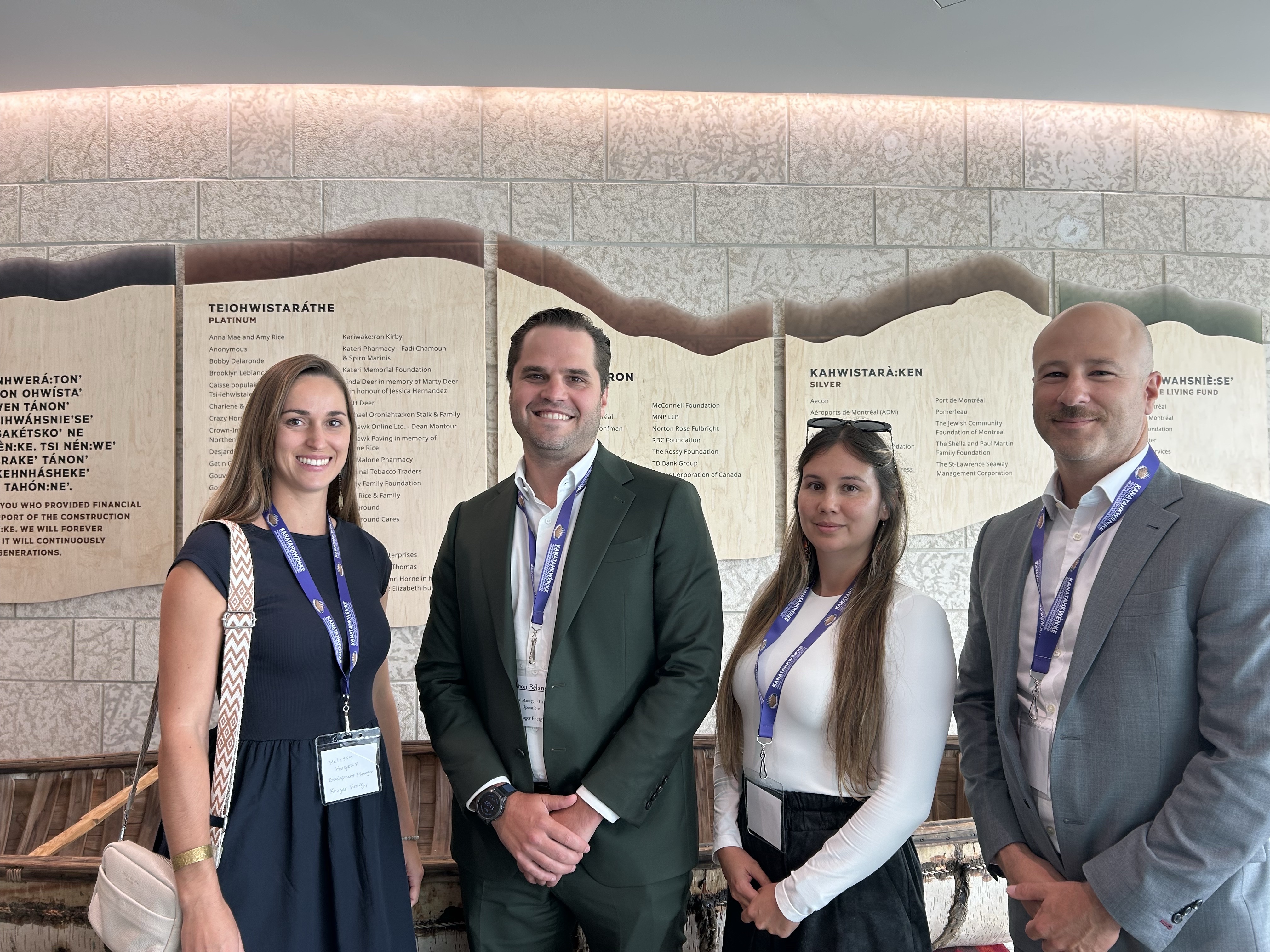 Kahnawà:ke Sovereign Wealth Management and Kruger Energy Partners Attend Kanatahkwèn:ke Donors Event