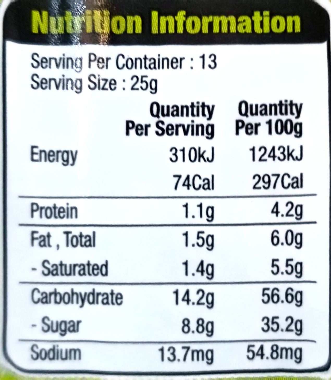Product Label 1