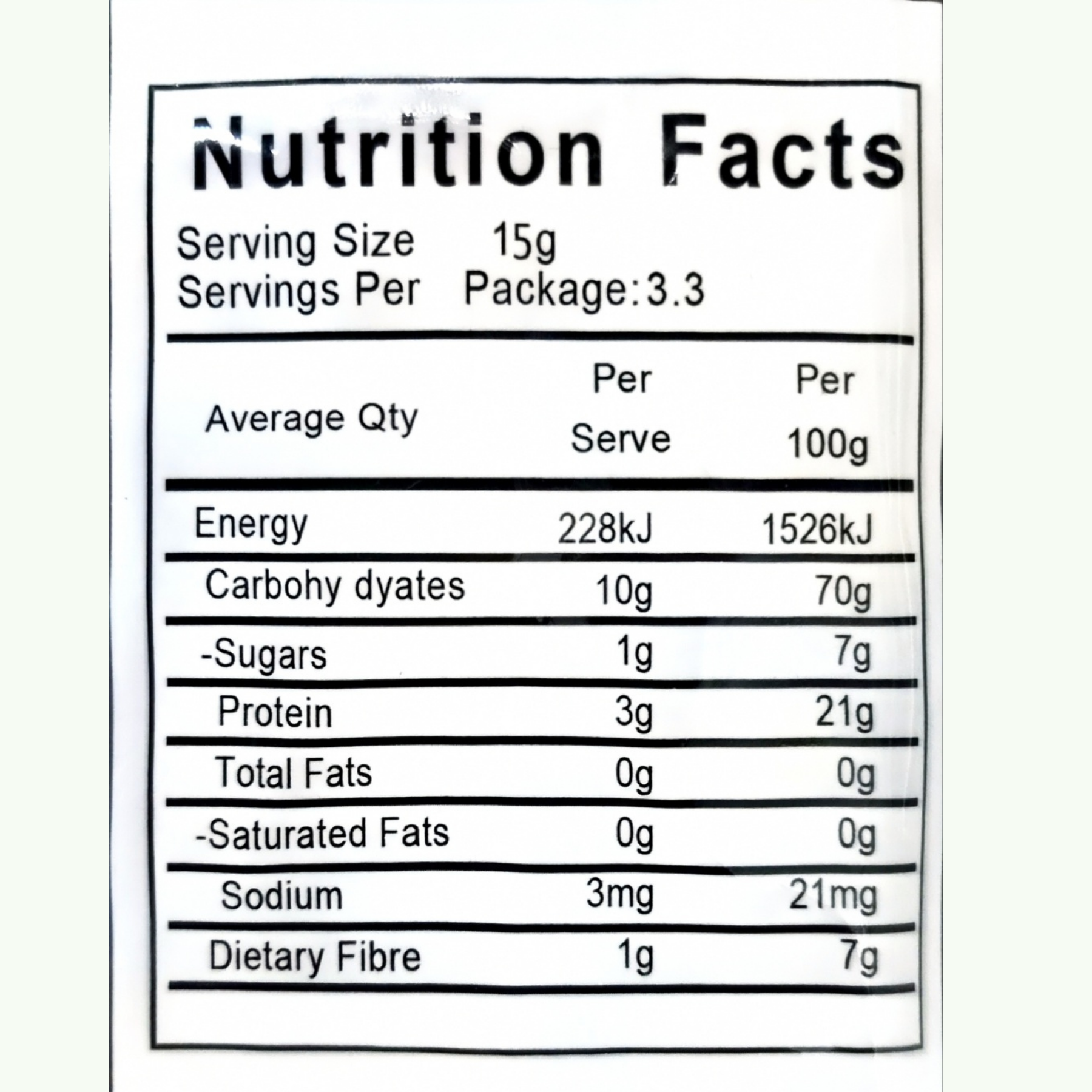 Product Label 1