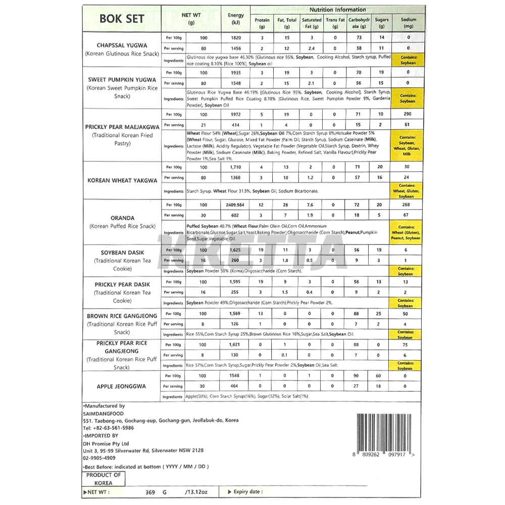 Product Label 1
