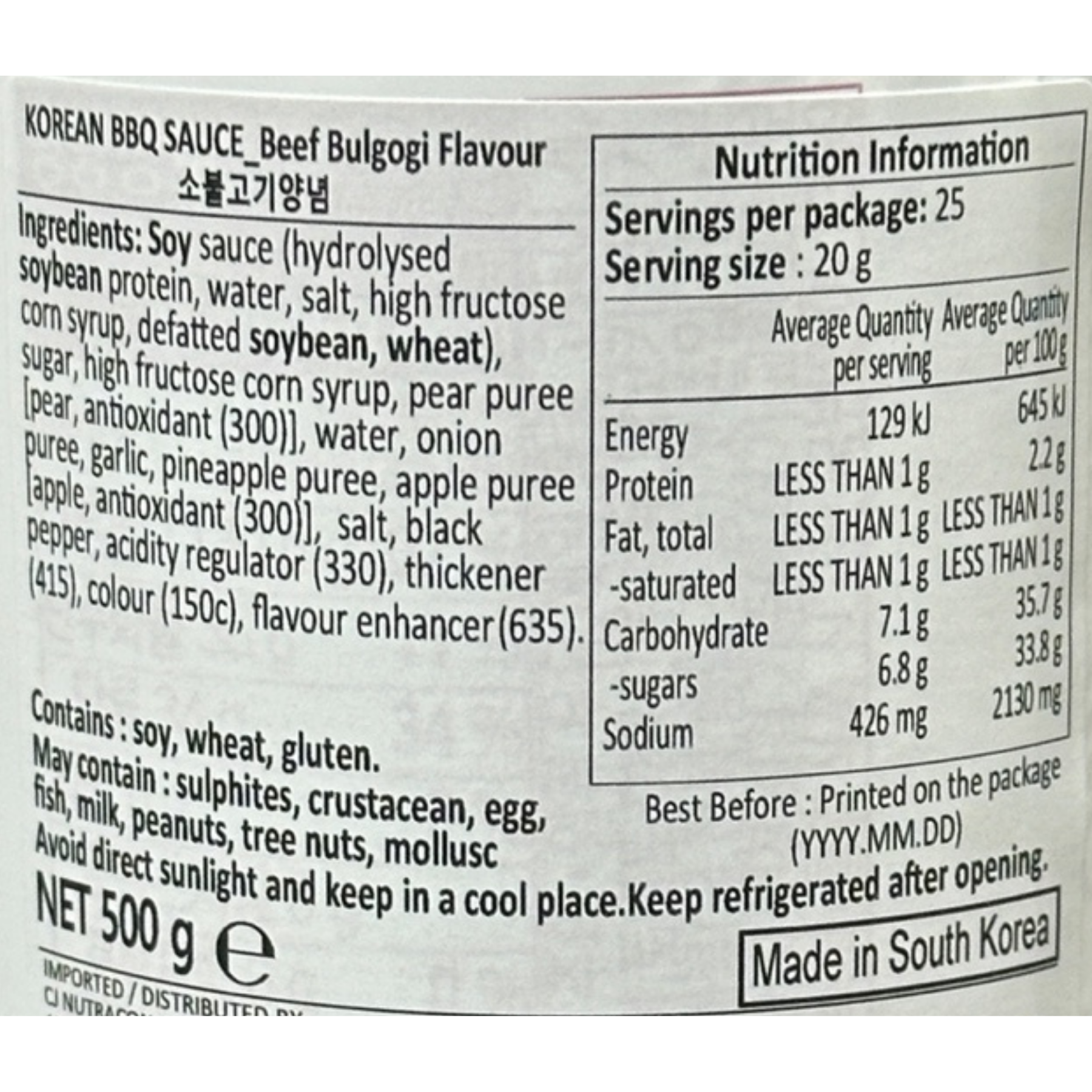 Product Label 1