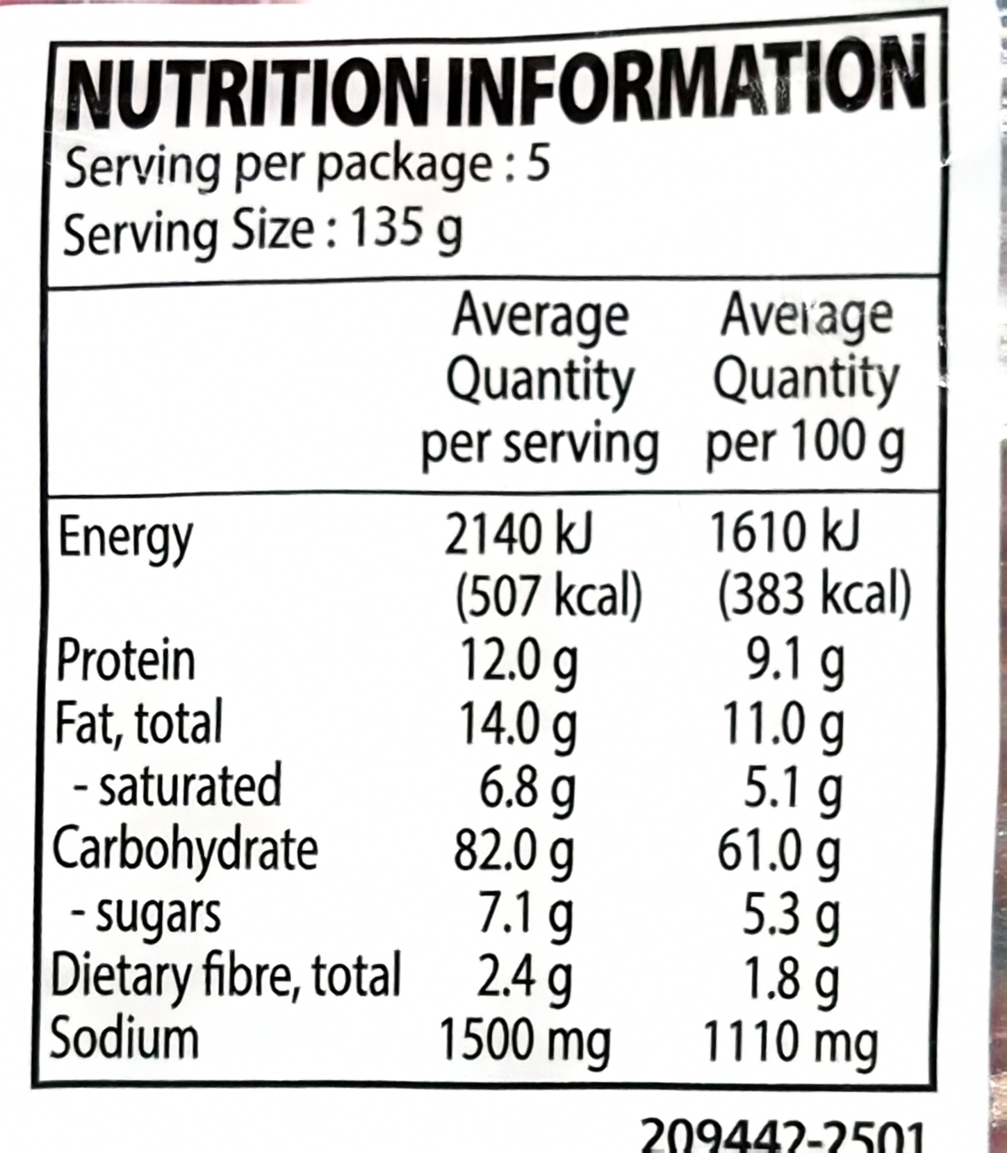 Product Label 2