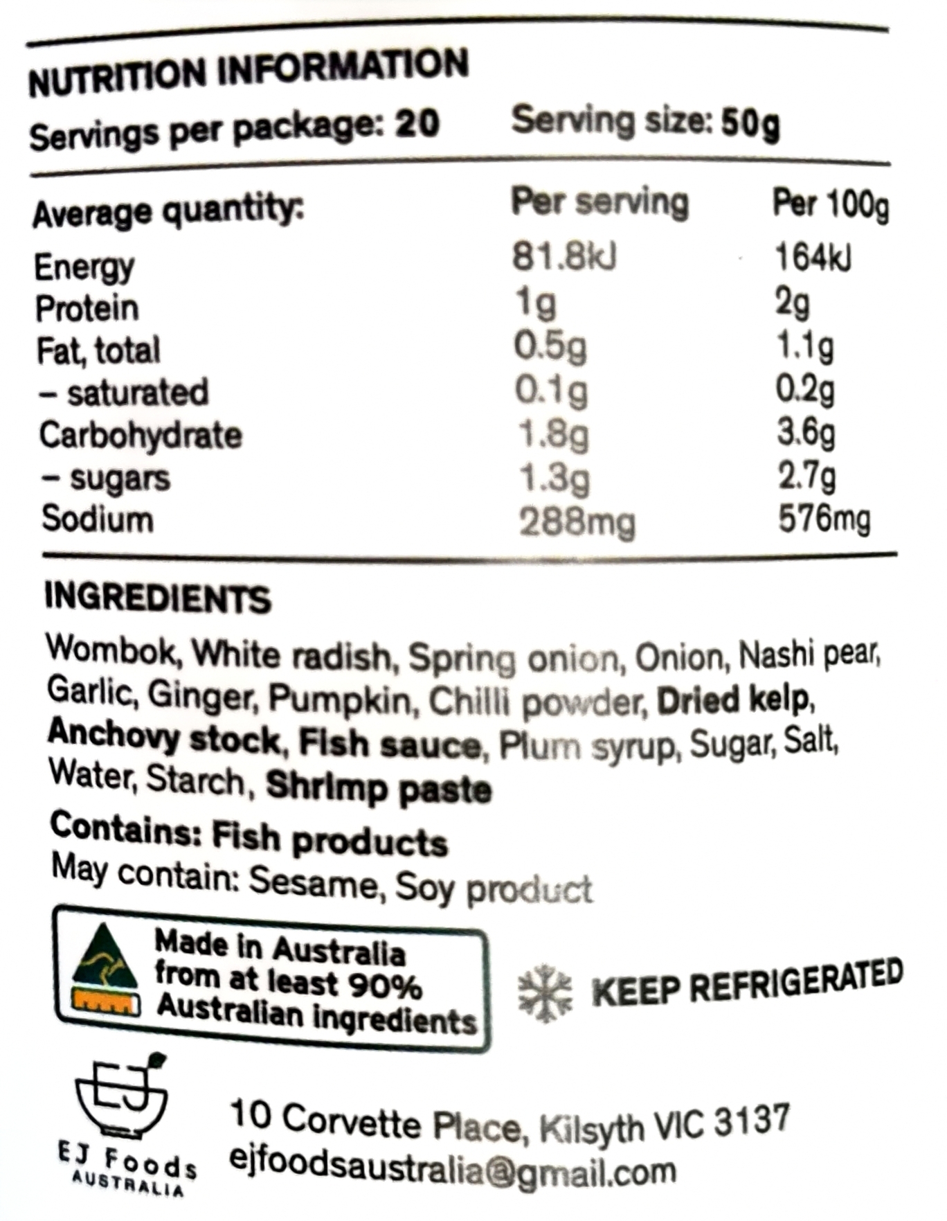 Product Label 1