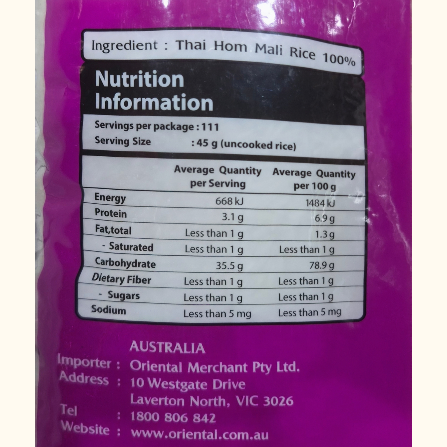 Product Label 1
