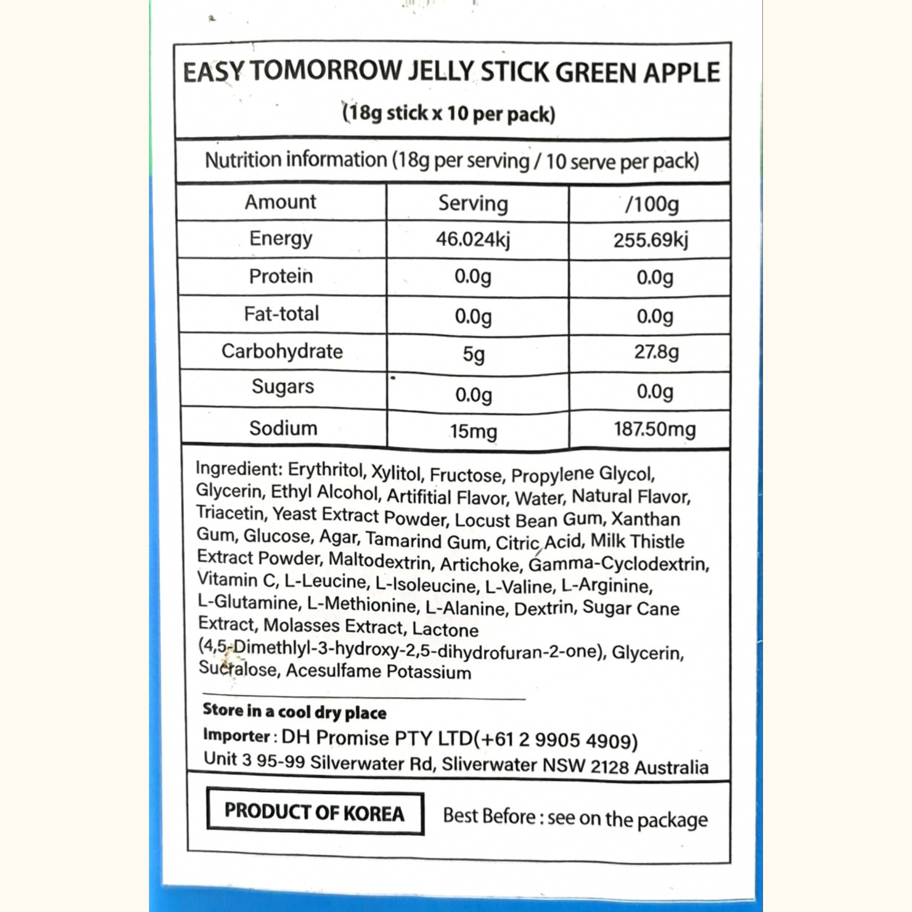 Product Label 1