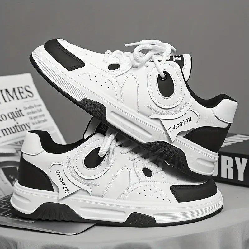 Men's Causal Low Top Skate Shoes Breathable Lightweight
