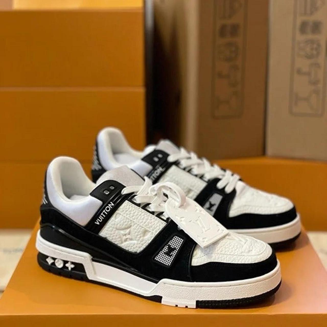 LV TRAINER LEATHER LOW TRAINERS at Best Price!