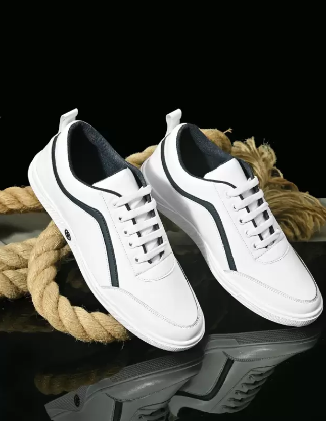 Round Toe Synthetic Leather Lace-Ups Sneakers Sneakers For Men
