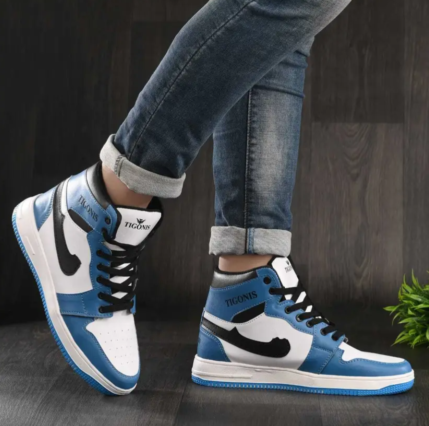 TIGONIS High Top Casual Long Party Wear Ankle Boot Sneakers For Man ( Red ) Sneakers For Men 