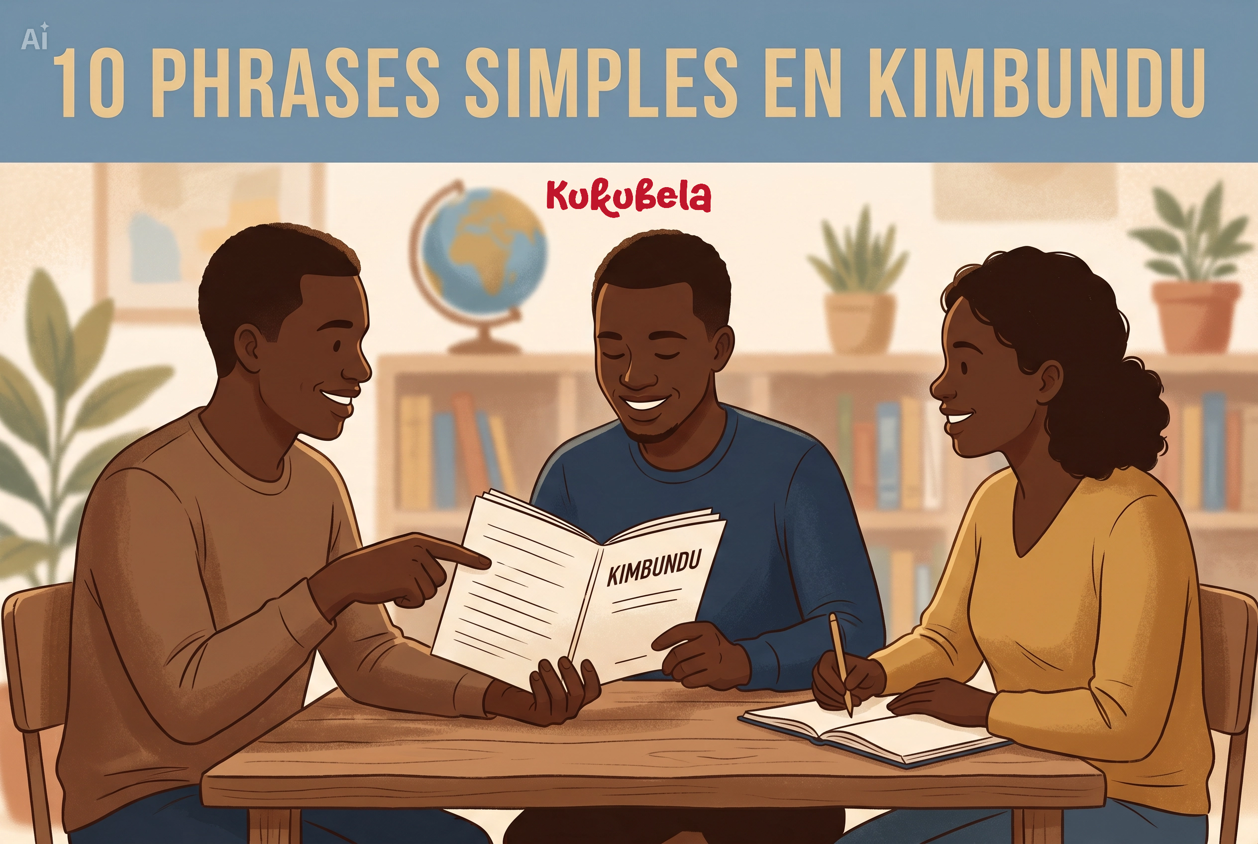 10 phrases simples en Kimbundu