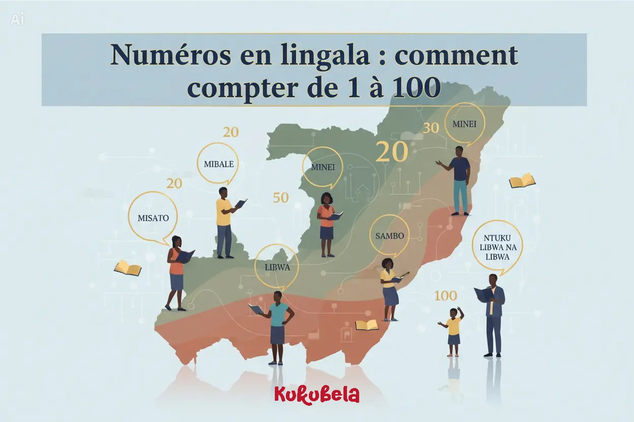 Numéros en lingala : comment compter de 1 à 100