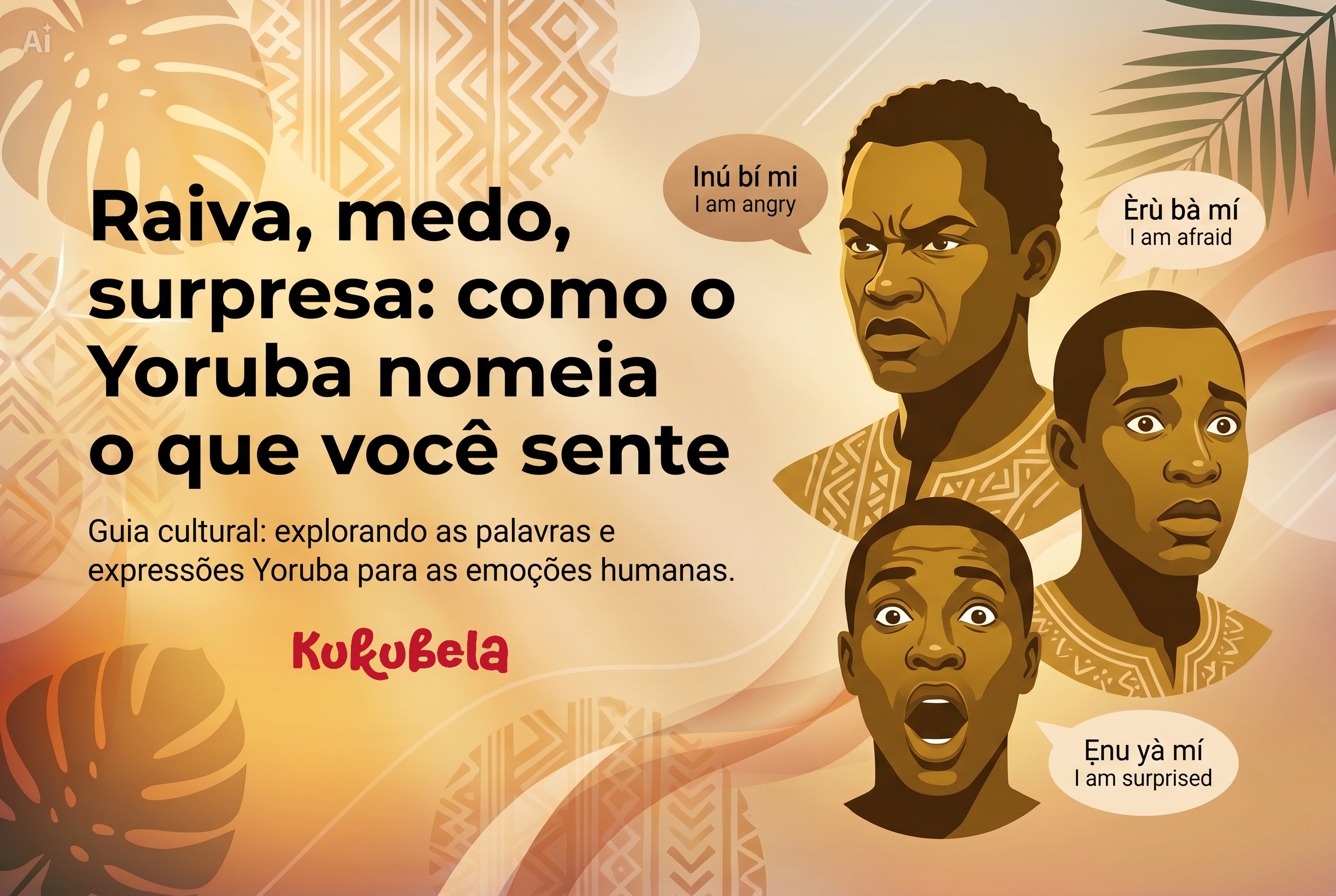 Raiva, medo, surpresa: como o Yoruba nomeia o que você sente
