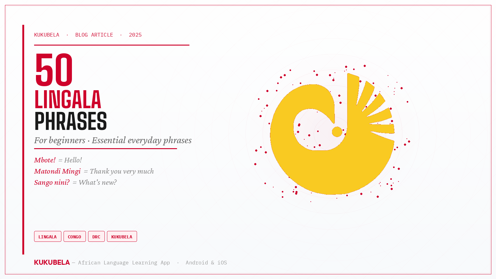 50 Essential Lingala Phrases for Beginners