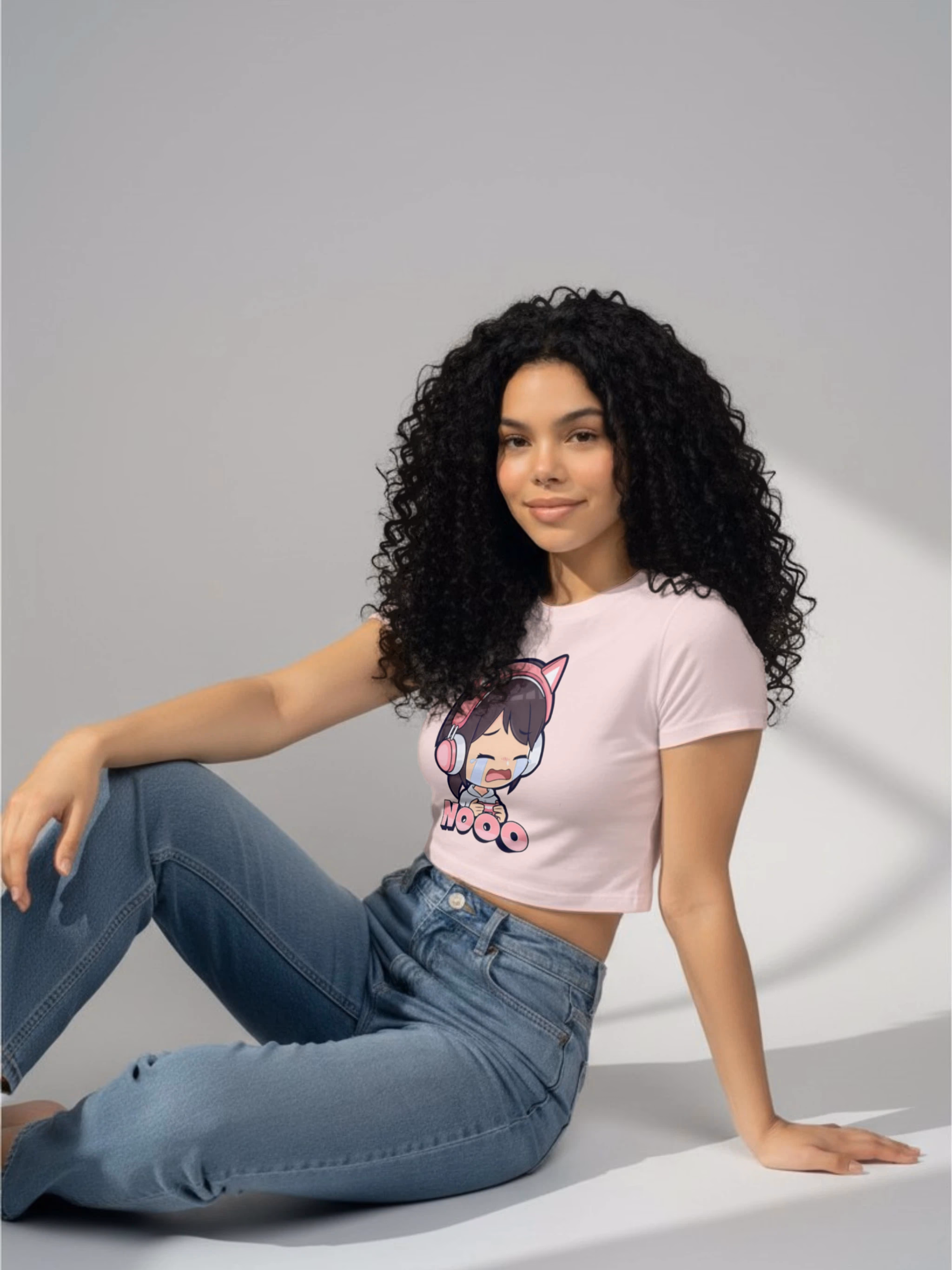 Crop Top Anime Gamer Kawaii - Camiseta Corta Diseño NOOO 3