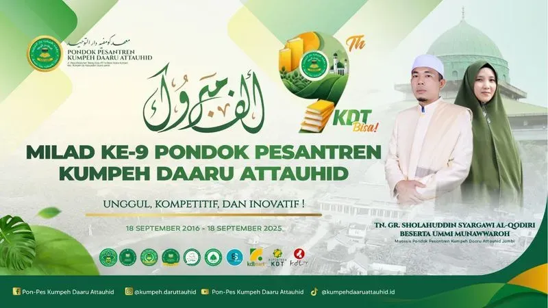 Pondok Pesantren Kumpeh Daaru Attauhid Peringati Milad ke-9