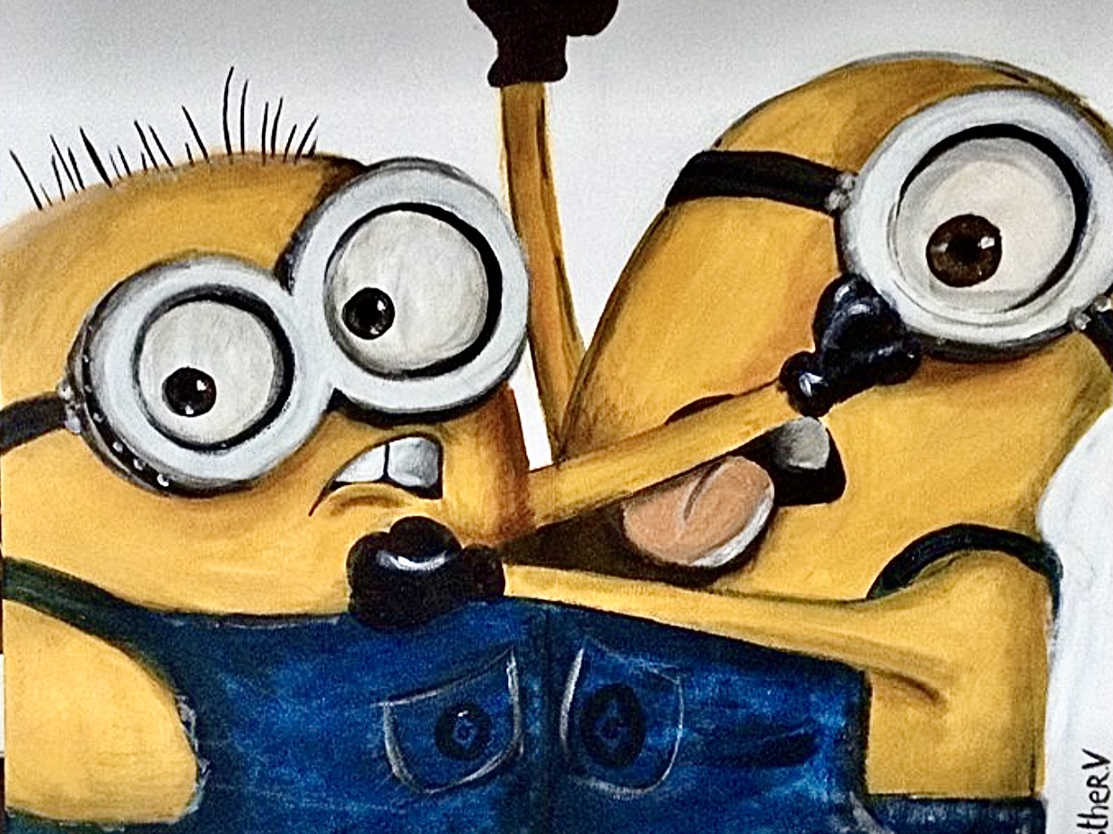 Schilderij van een leeuw