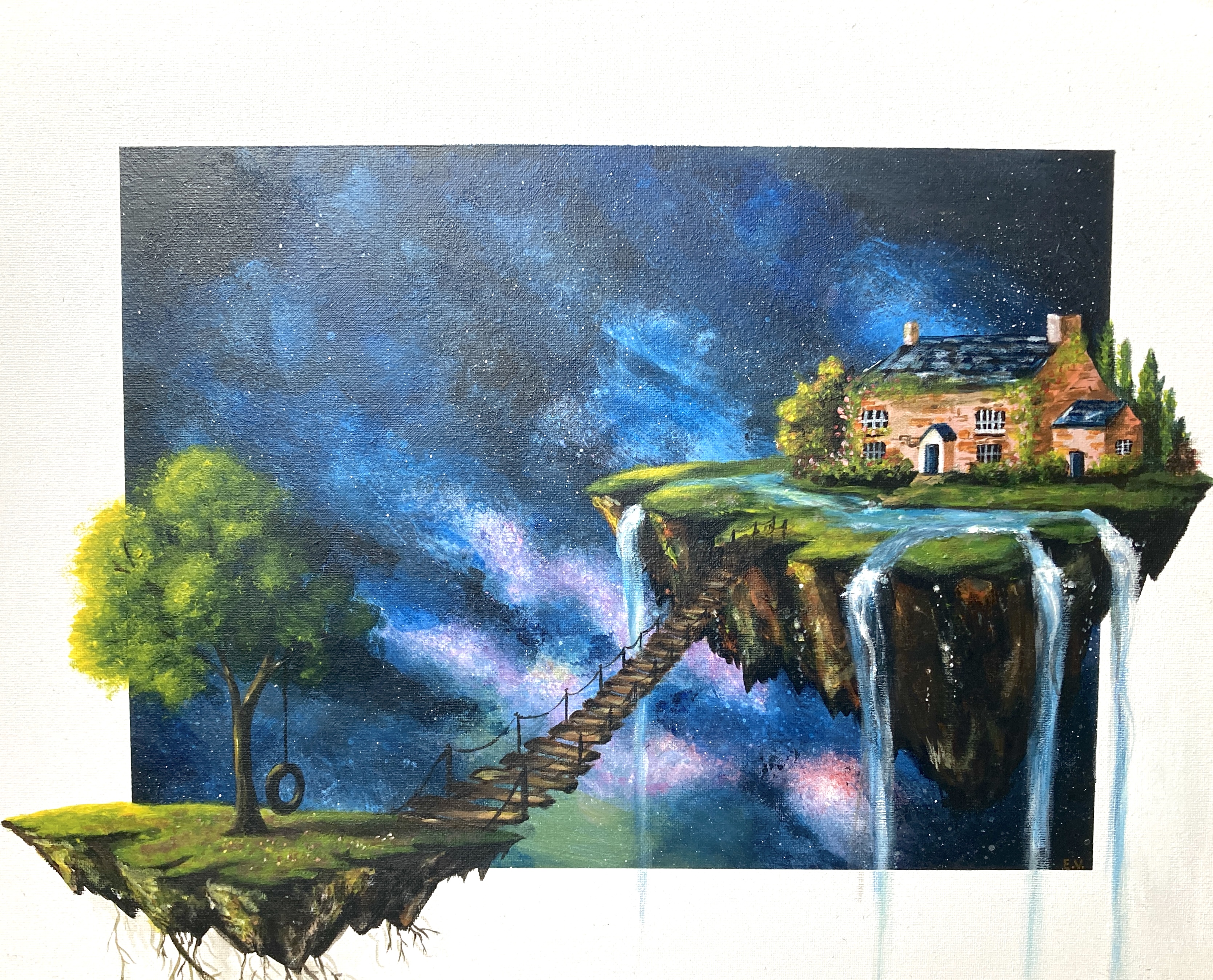 Schilderij van een vrouw