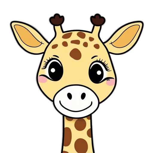 Image generated from A cute giraffe