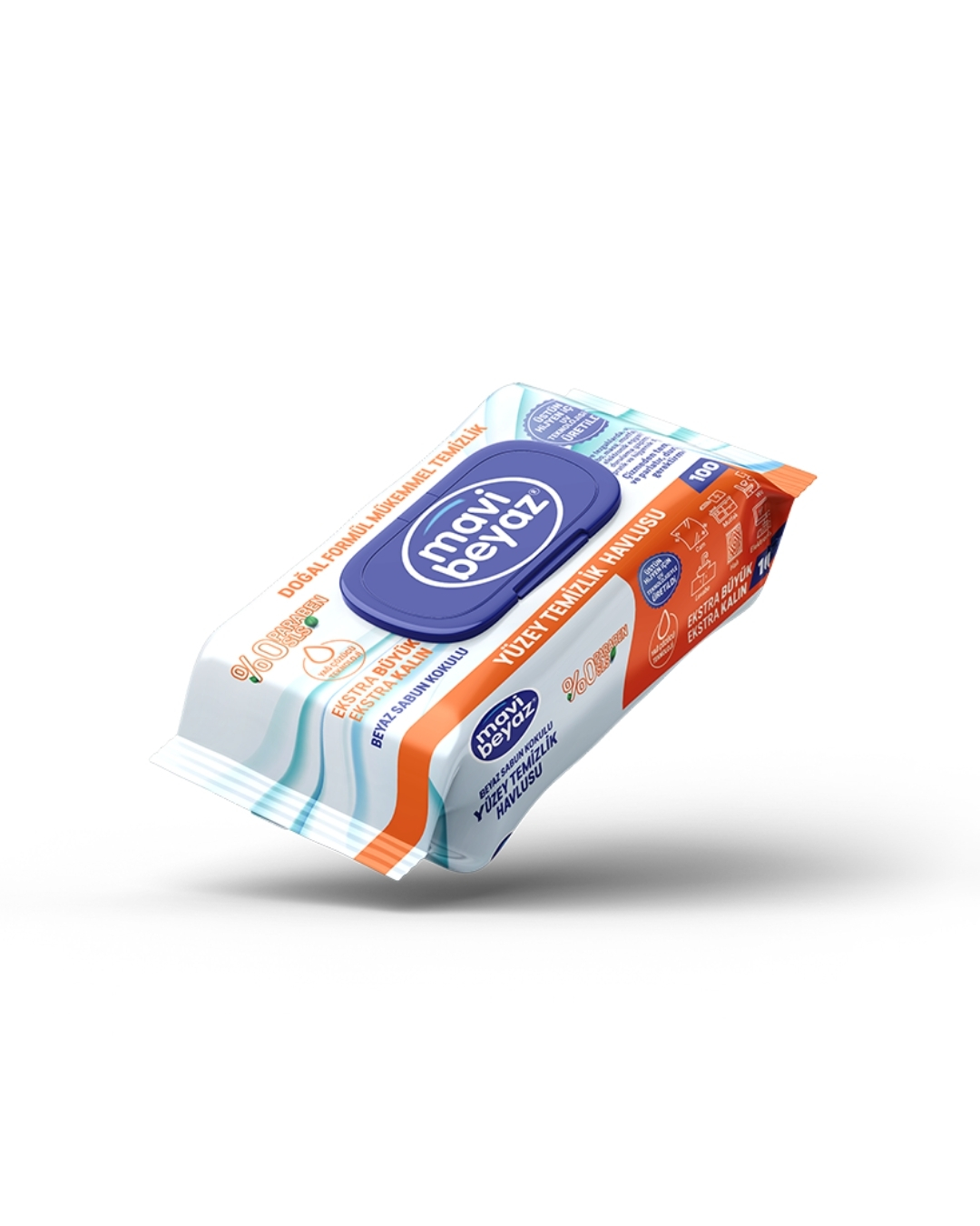 Mavi Beyaz Yüzey Temizlik Havlusu 100 Yaprak