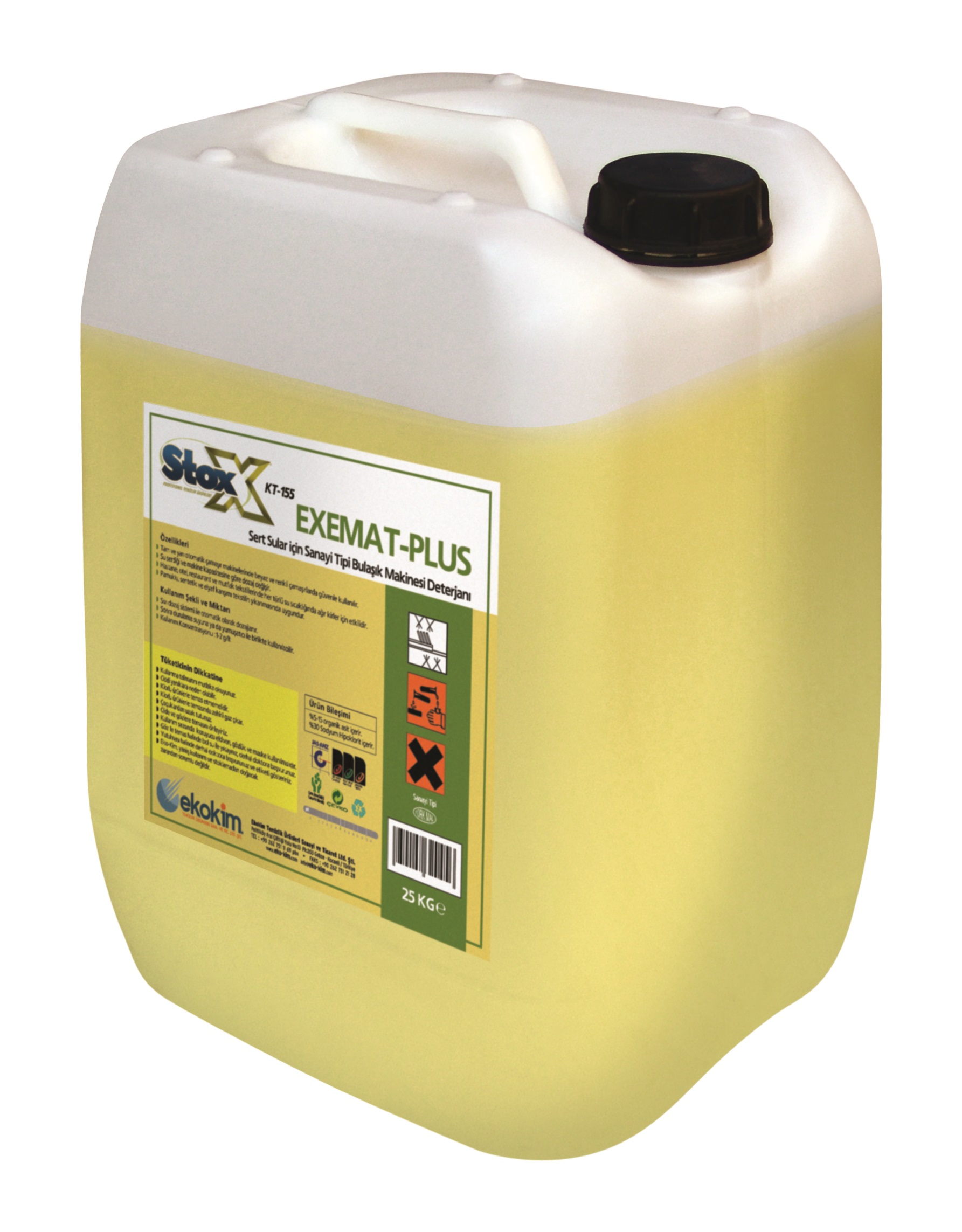 Stox Exemat Endüstriyel Bulaşık Makineleri için Ekstra Sıvı Deterjan - 23 LT