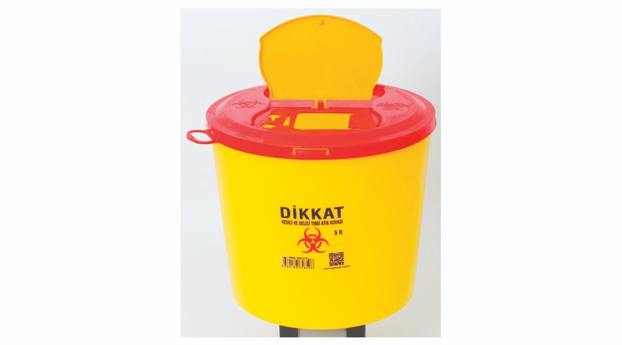TIBBİ ATIK KOVASI 5 L CEYPLAS