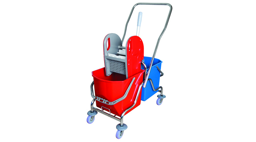 KROM ÇİFT KOVALI TEMİZLİK SETİ PLASTİK PRESLİ CEYMOP PRO