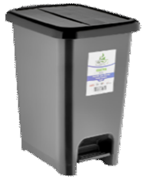 PEDALLI ÇÖP KOVASI GRI (40 L)