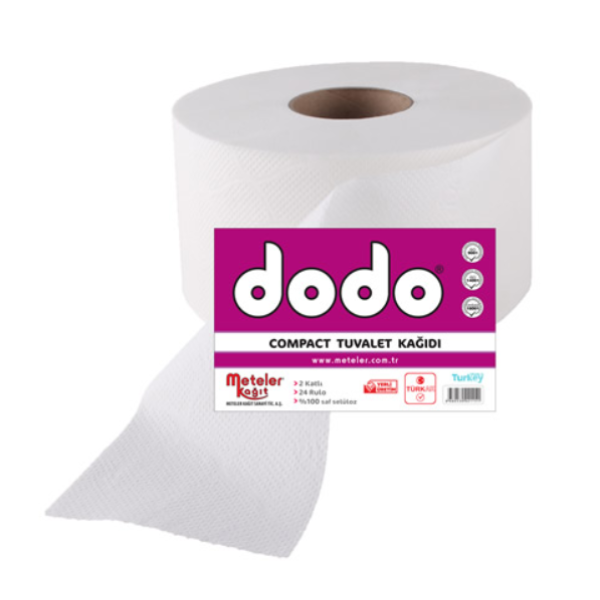 Compact Ev Tipi Tuvalet Kağıdı 2 Katlı 24 Adet