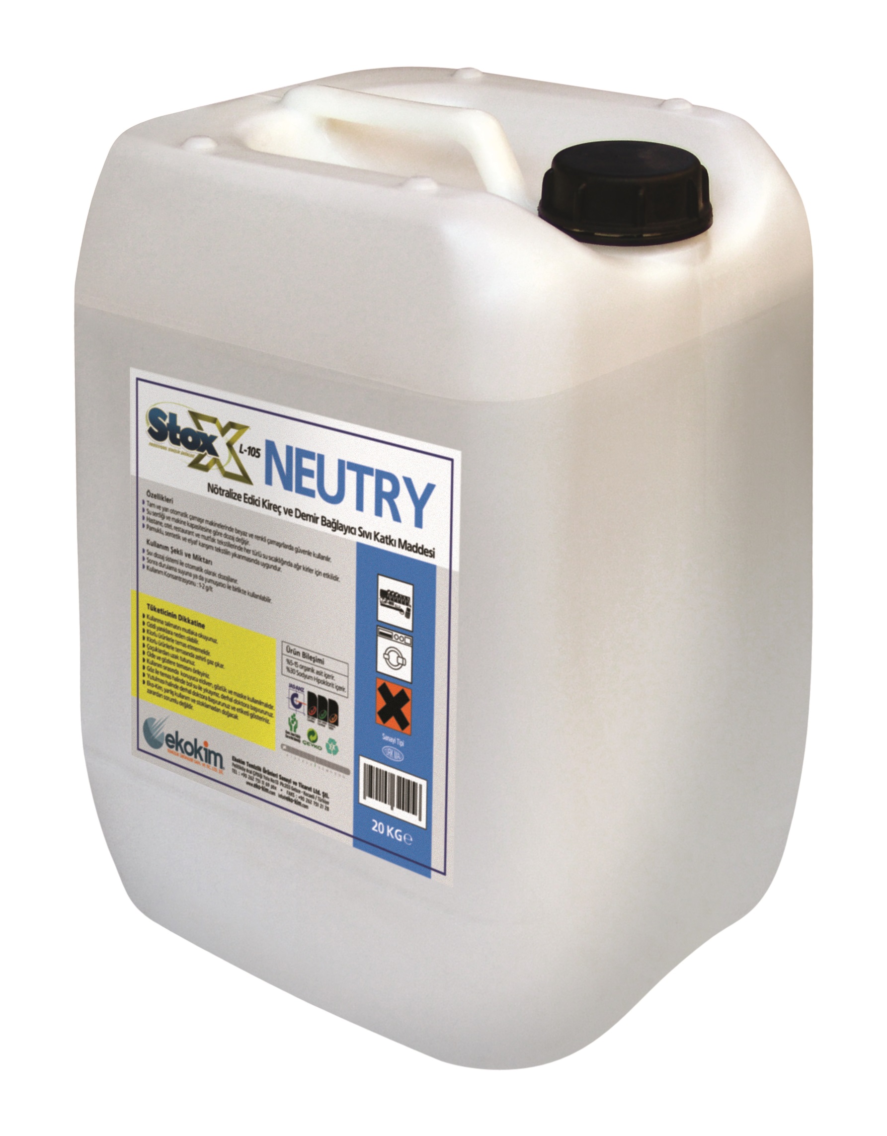 Stox Neutry Nötralize Edici, Sıvı Demir ve Kalsiyum Bağlayıcı Katkı Maddesi - 22 LT