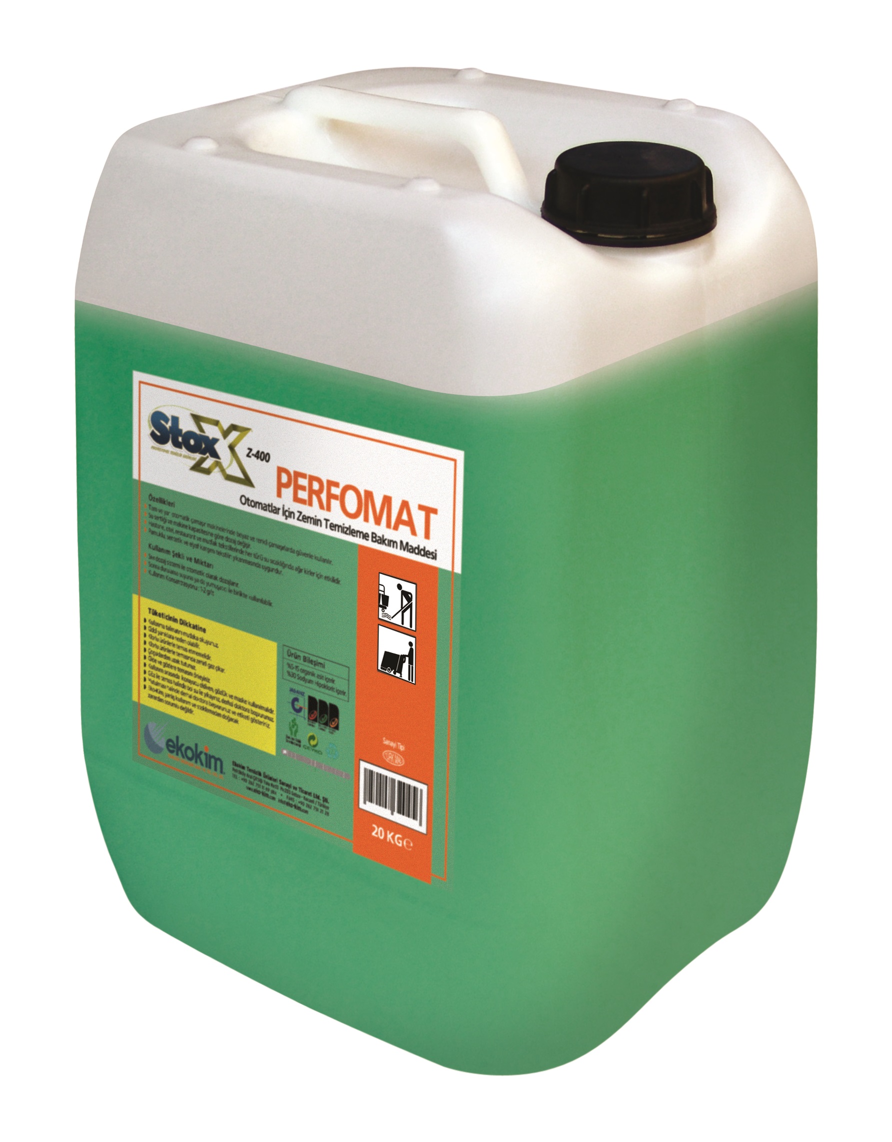 Stox Perfomat Otomat Makineleri için Zemin Temizleme Maddesi - 20 LT