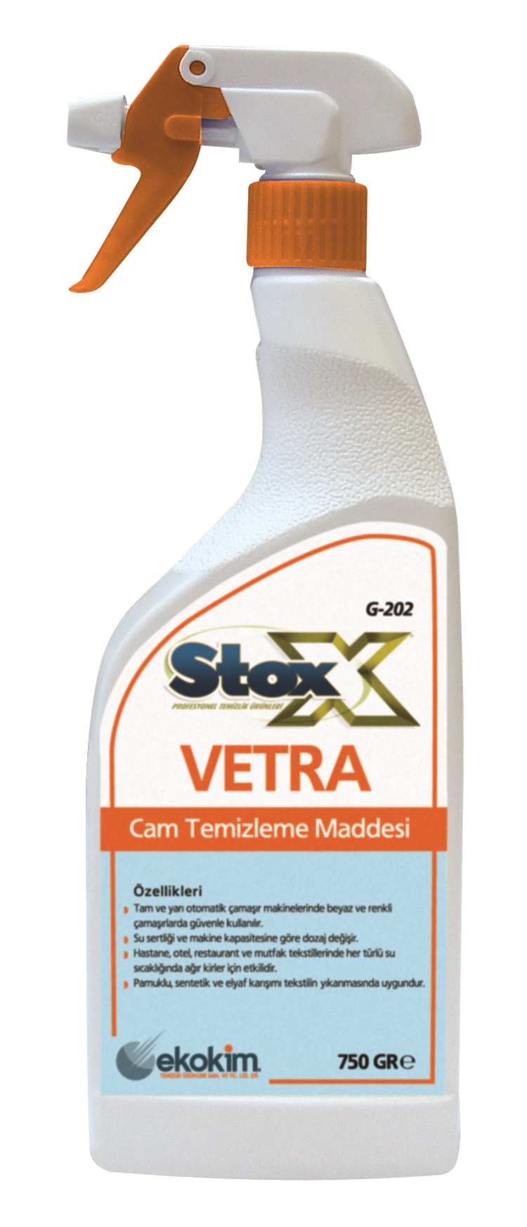 Stox Vetra Cam ve Parlak Yüzey Temizleme Maddesi - 750 ML