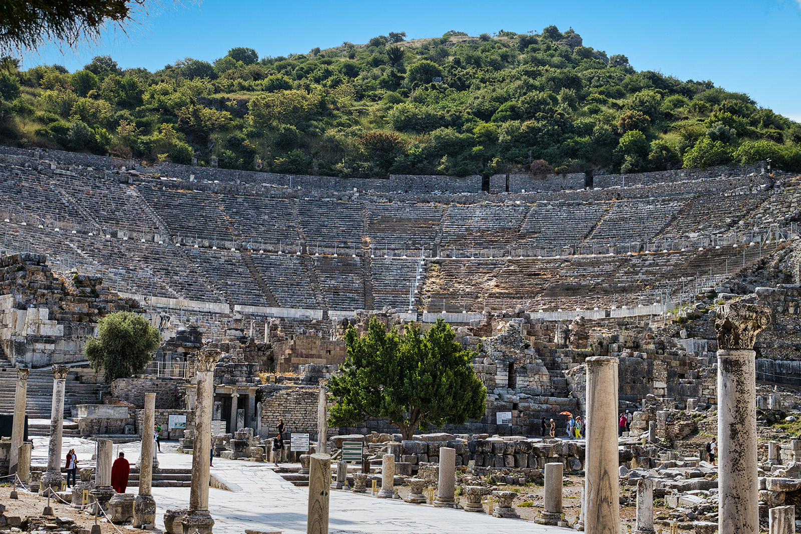 Theatre seating and stage